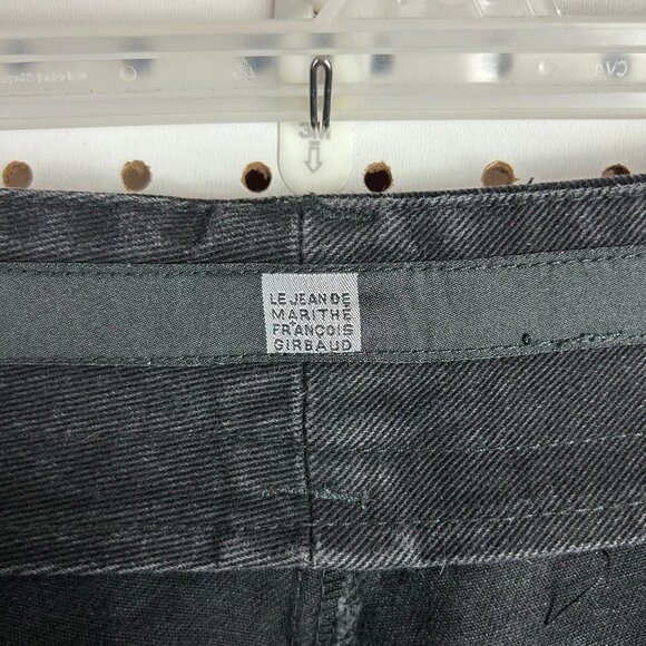 Girbaud 90s Shuttle Tape Jeans 40x34 Black Gothic Wide Leg Baggy Cyber‎ Punk Y2K - Picture 8 of 9